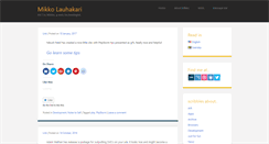 Desktop Screenshot of mikko.lauhakari.com